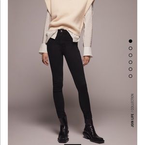 Zara Hi-Rise Sculpt Black Jeans